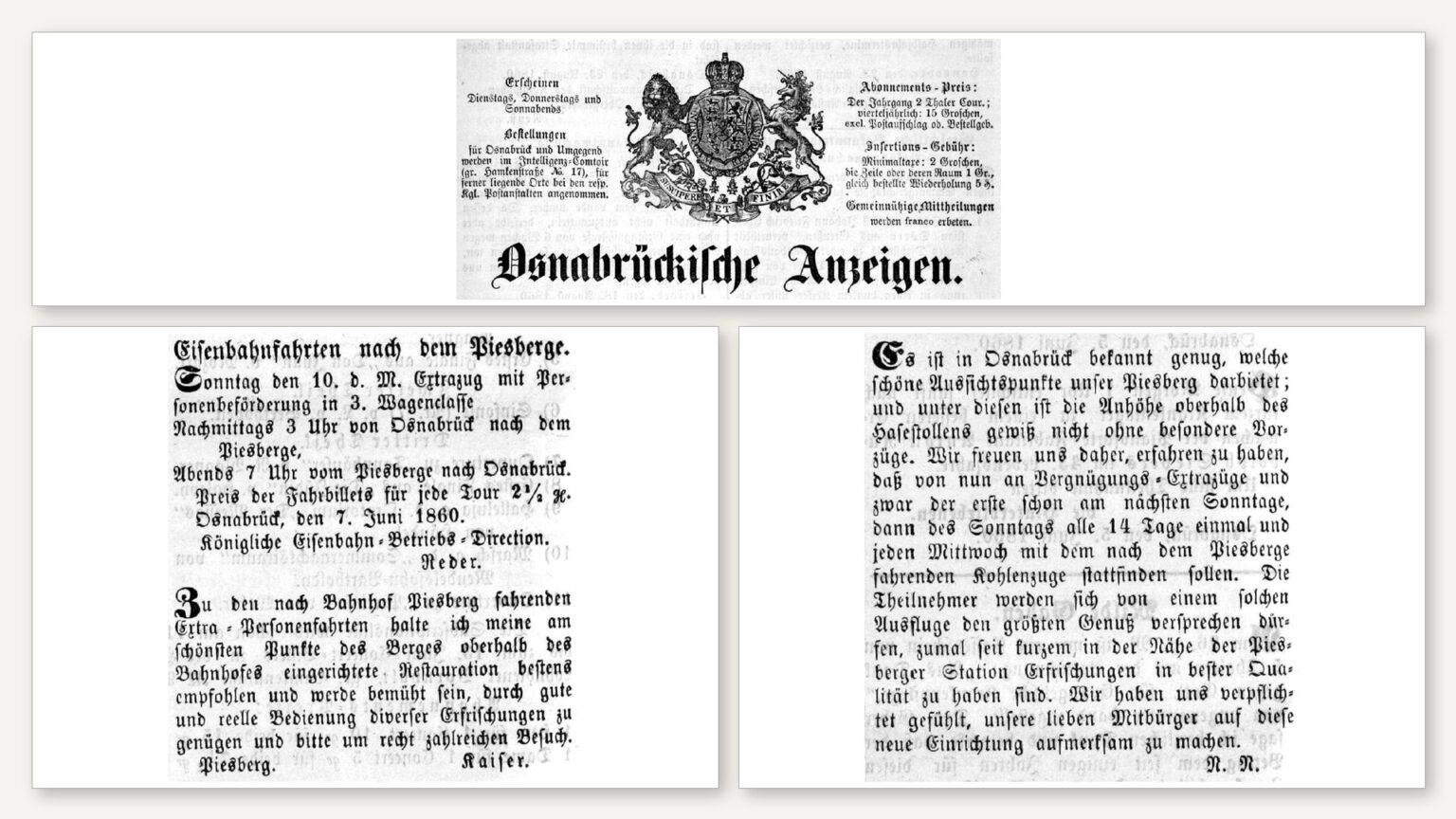 OsFa Rückblick 1 – Als der erste Vergnügungs-Extrazug zum Piesberg fuhr